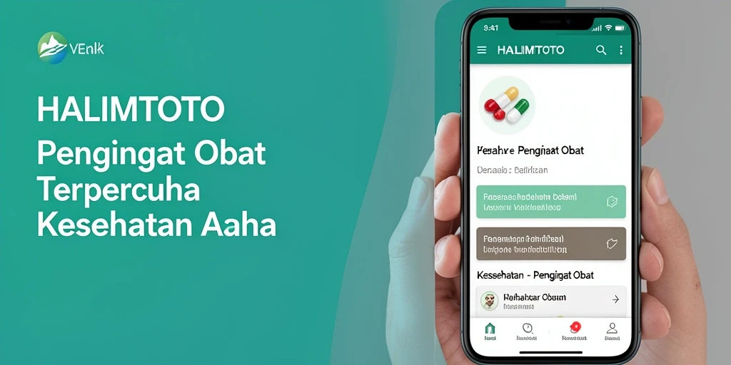 Tampilan antarmuka aplikasi HALIMTOTO untuk pengingat obat.