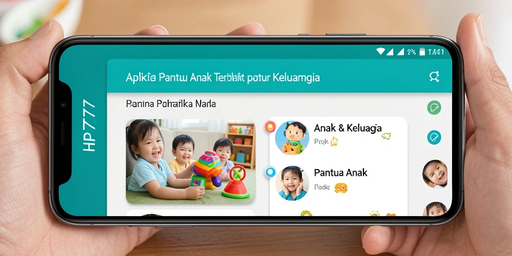 Antarmuka HP777 yang ramah anak dan intuitif.