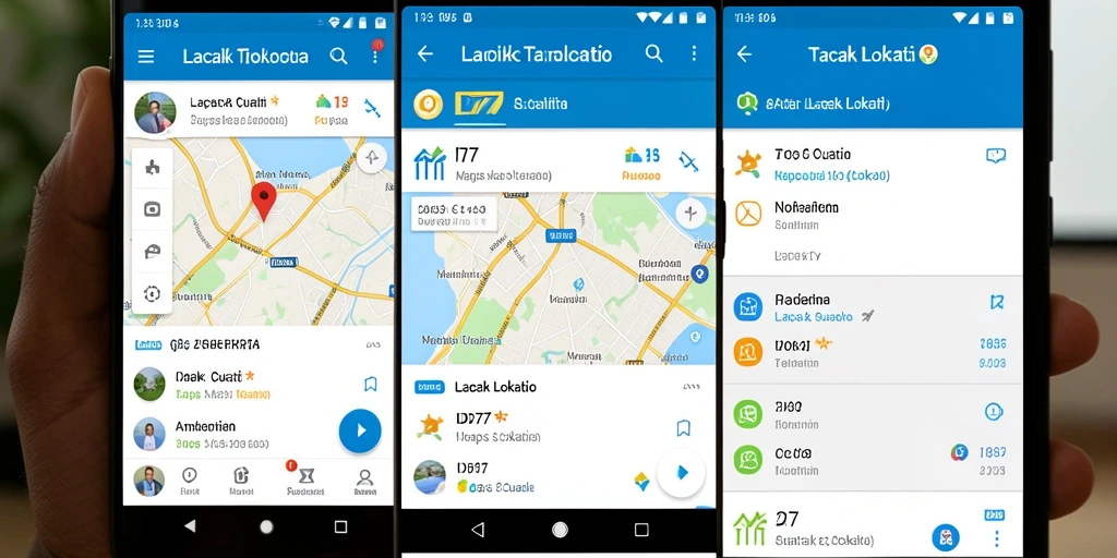 Tampilan antarmuka IDR77 menampilkan lokasi secara jelas dan informatif.