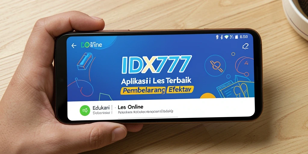 Tampilan antarmuka IDX777 yang mudah digunakan dan menarik.