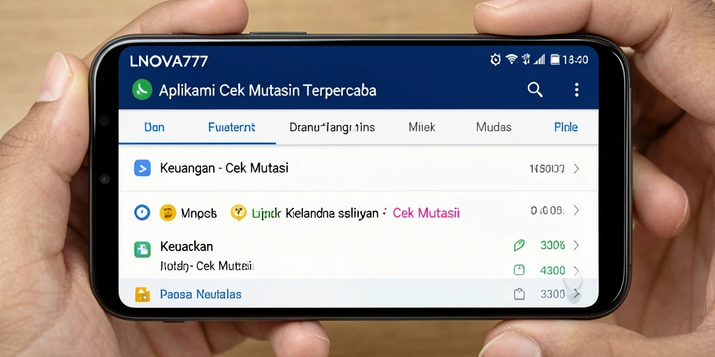 Tampilan antarmuka LNOVA777 yang sederhana dan fungsional.
