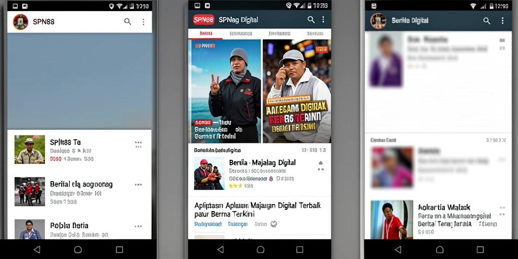 Antarmuka SPN88 yang menarik dan interaktif untuk Majalah Digital.