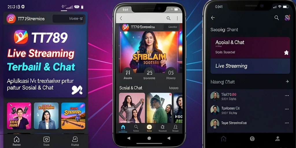 Tampilan antarmuka TT789 saat Live Streaming yang interaktif dan menarik.