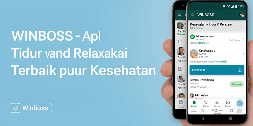 Tampilan antarmuka WINBOSS yang sederhana dan intuitif untuk Tidur & Relaksasi.