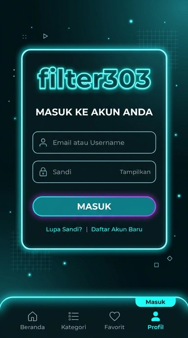 Masuk Akun filter303 untuk Pengguna Android